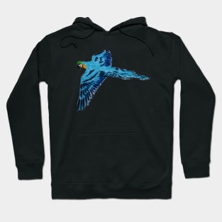 Flying Blue Parrot Hoodie